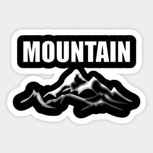 snow mountain Sticker